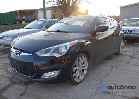 2013 Hyundai Veloster Base W/Gray from USA, damaged, VIN KMHTC6AD6DU086899